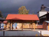 Satteldach-Carport-Beton